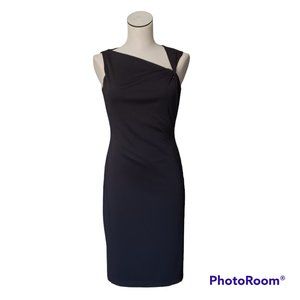 DAVID MEISTER • Size 6 • Little Black Dress cold shoulder off shoulder sexy